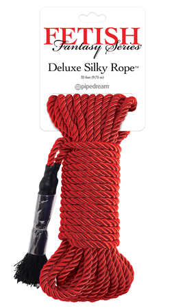 FETISH FANTASY SERIES DELUXE SILK ROPE RED  