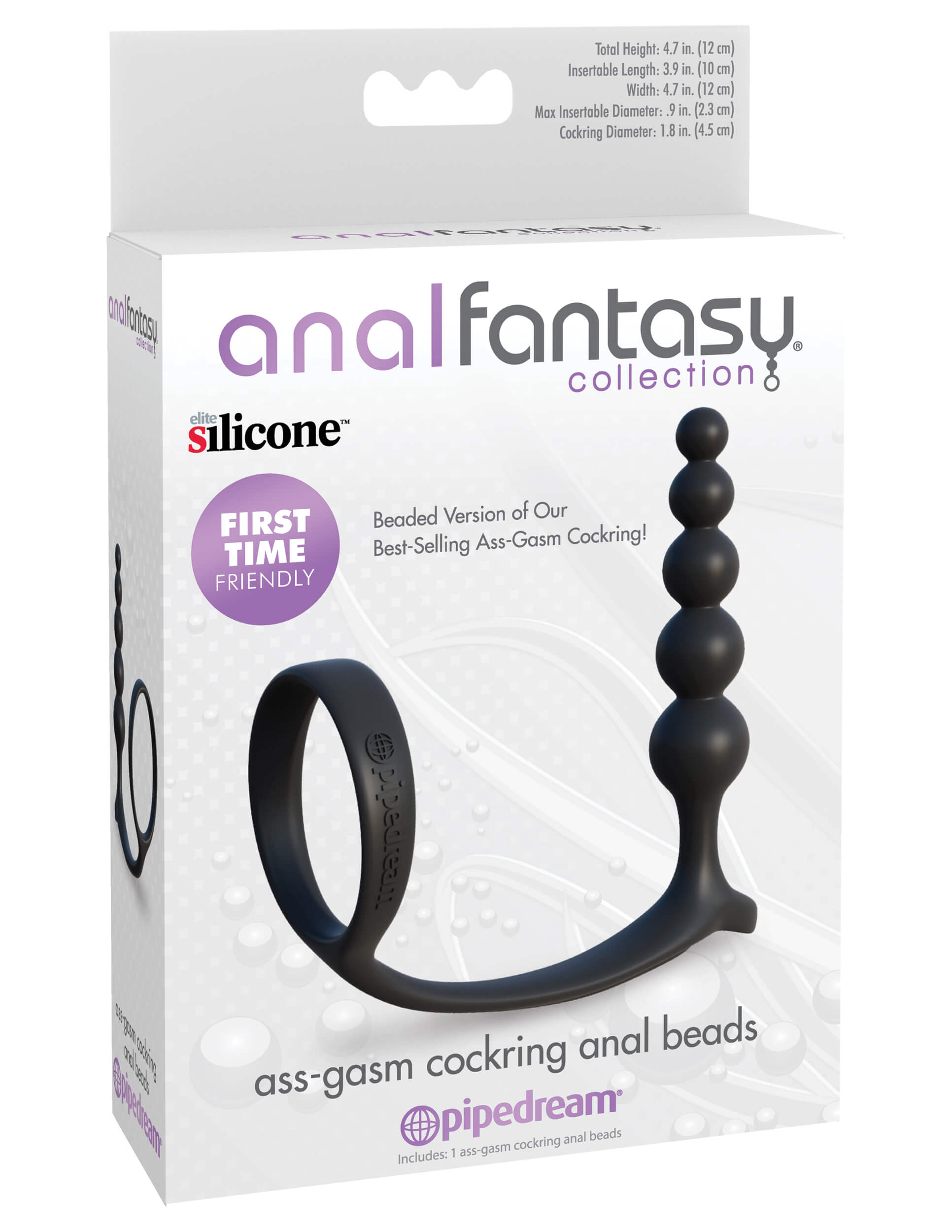 ANAL FANTASY ASS-GASM COCKRING ANAL BEADS - PD469623