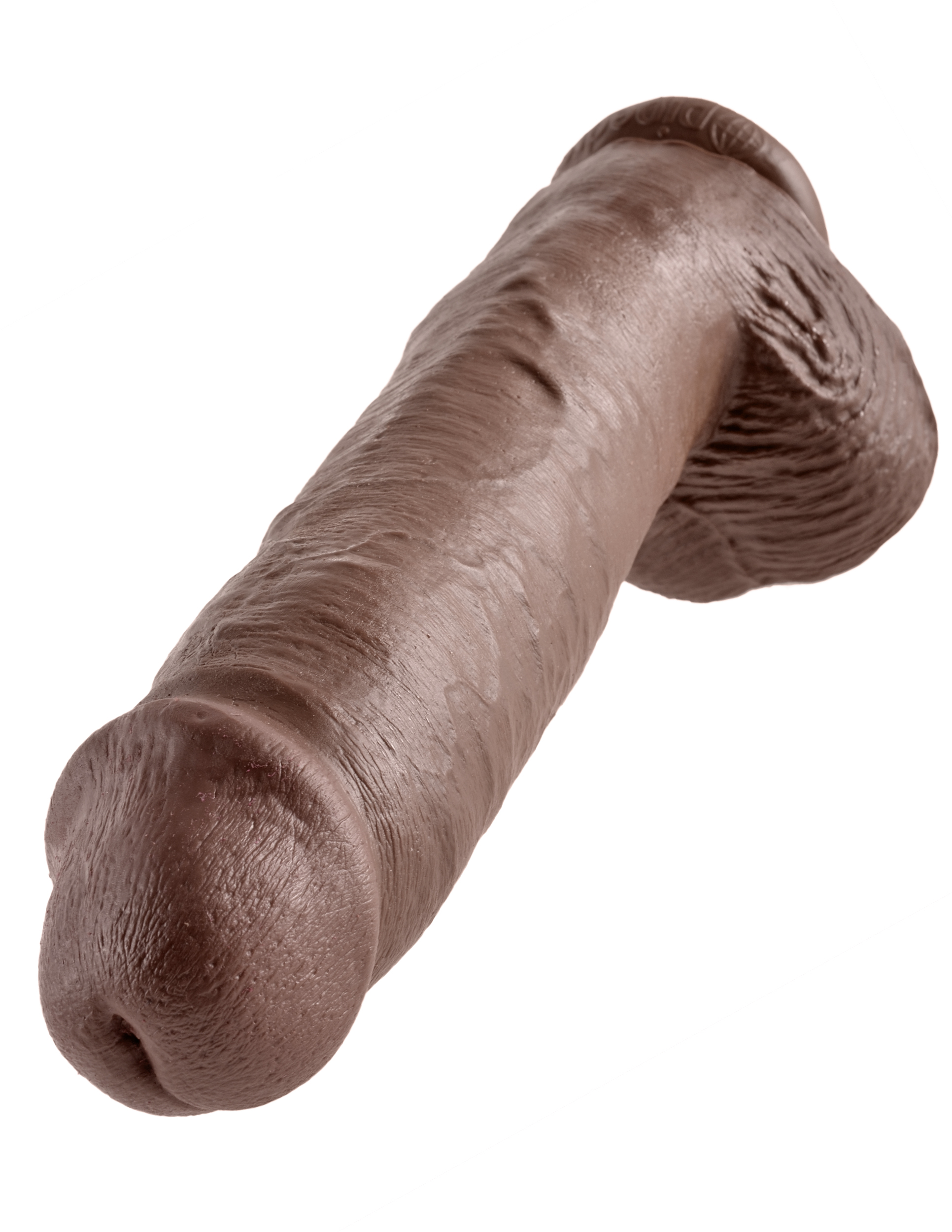 KING COCK 11IN COCK W/BALLS BROWN  