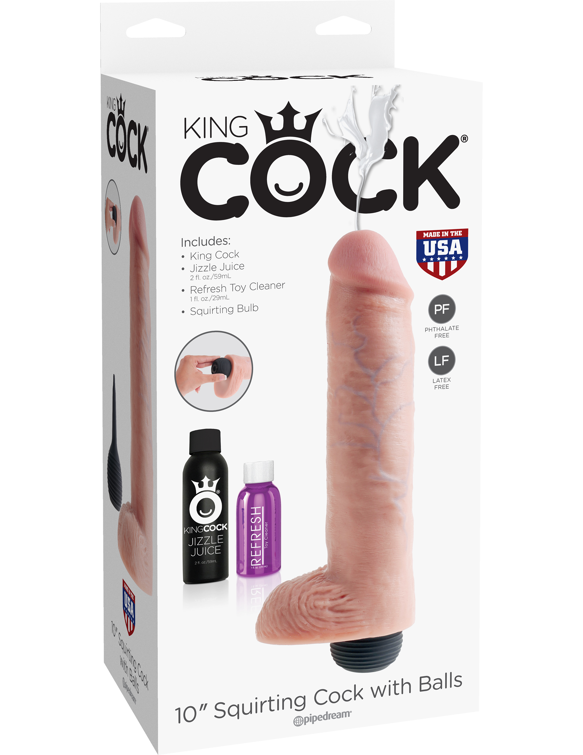 KING COCK 10 SQUIRTING FLESH &#34; - PD560421