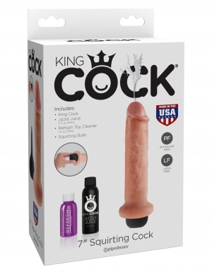 KING COCK 7IN SQUIRTING COCK FLESH  