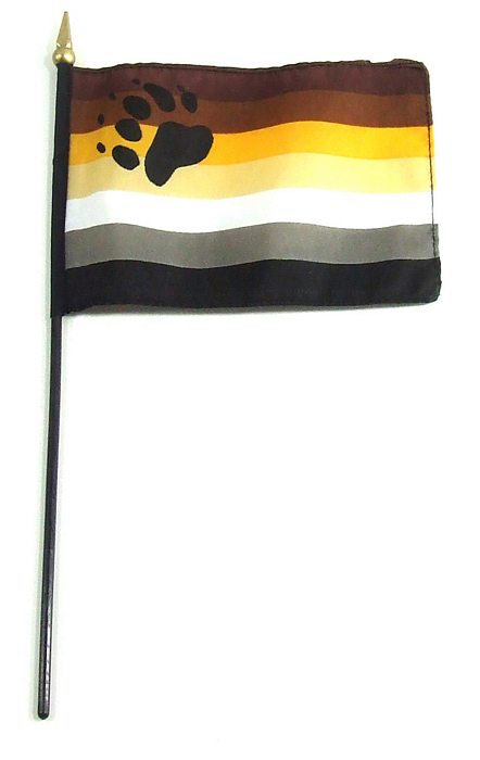 BEAR STICK 4 x 6 FLAG 