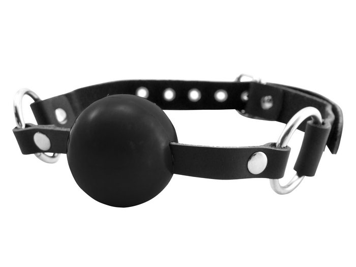 (WD) GAG LEATHER BALL BLACK