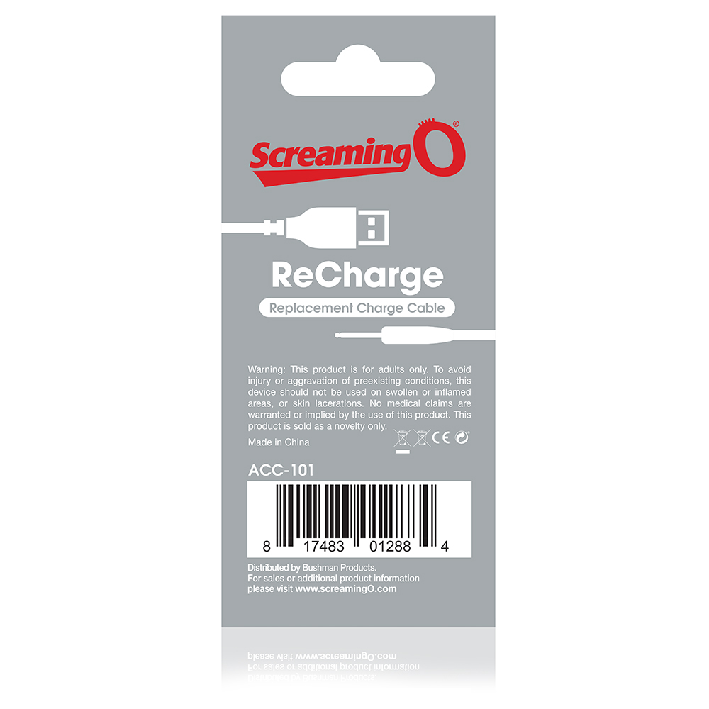 SCREAMING O RECHARGE CHARGING CABLE - SCRACC110