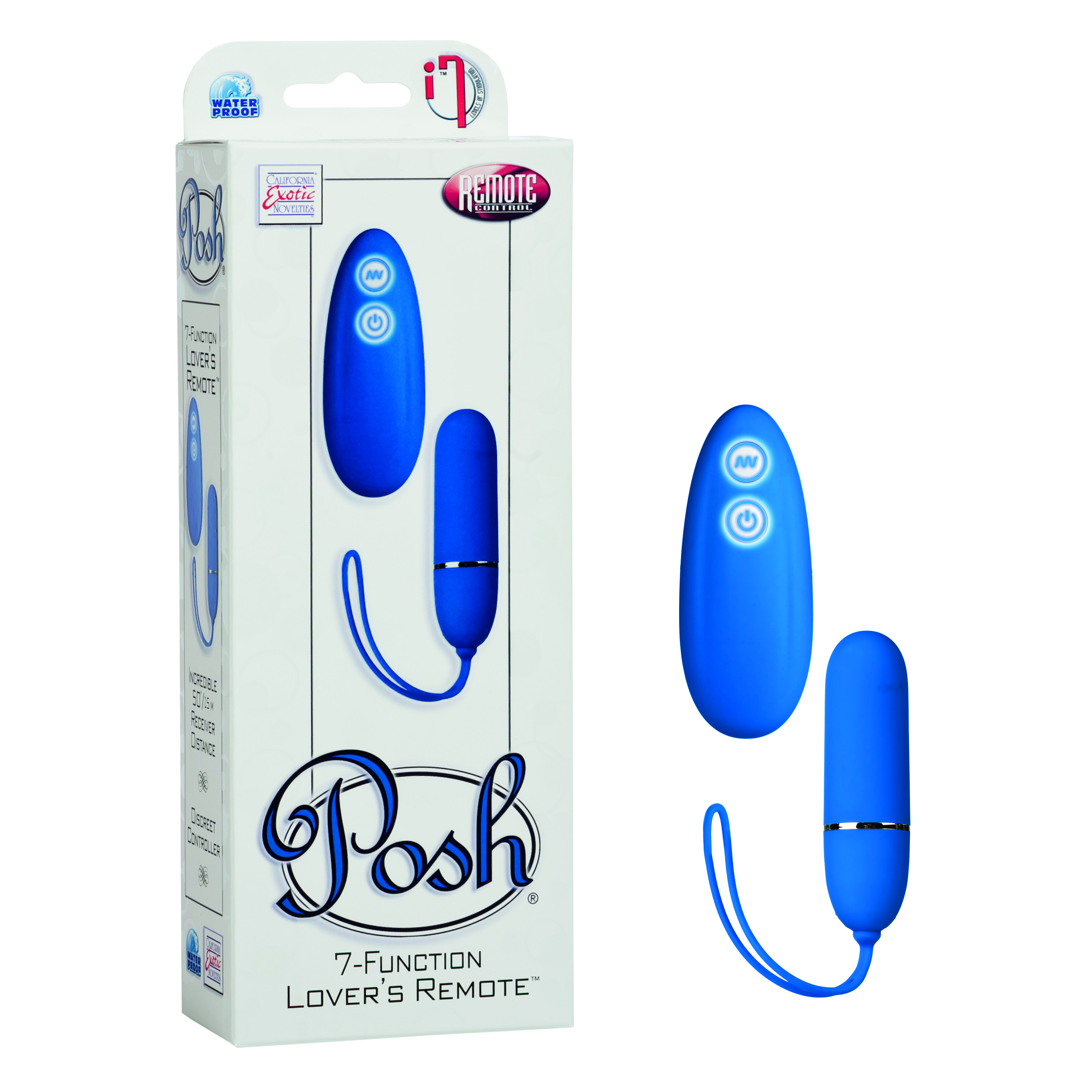 POSH 7 FUNCTION LOVERS REMOTE BLUE 