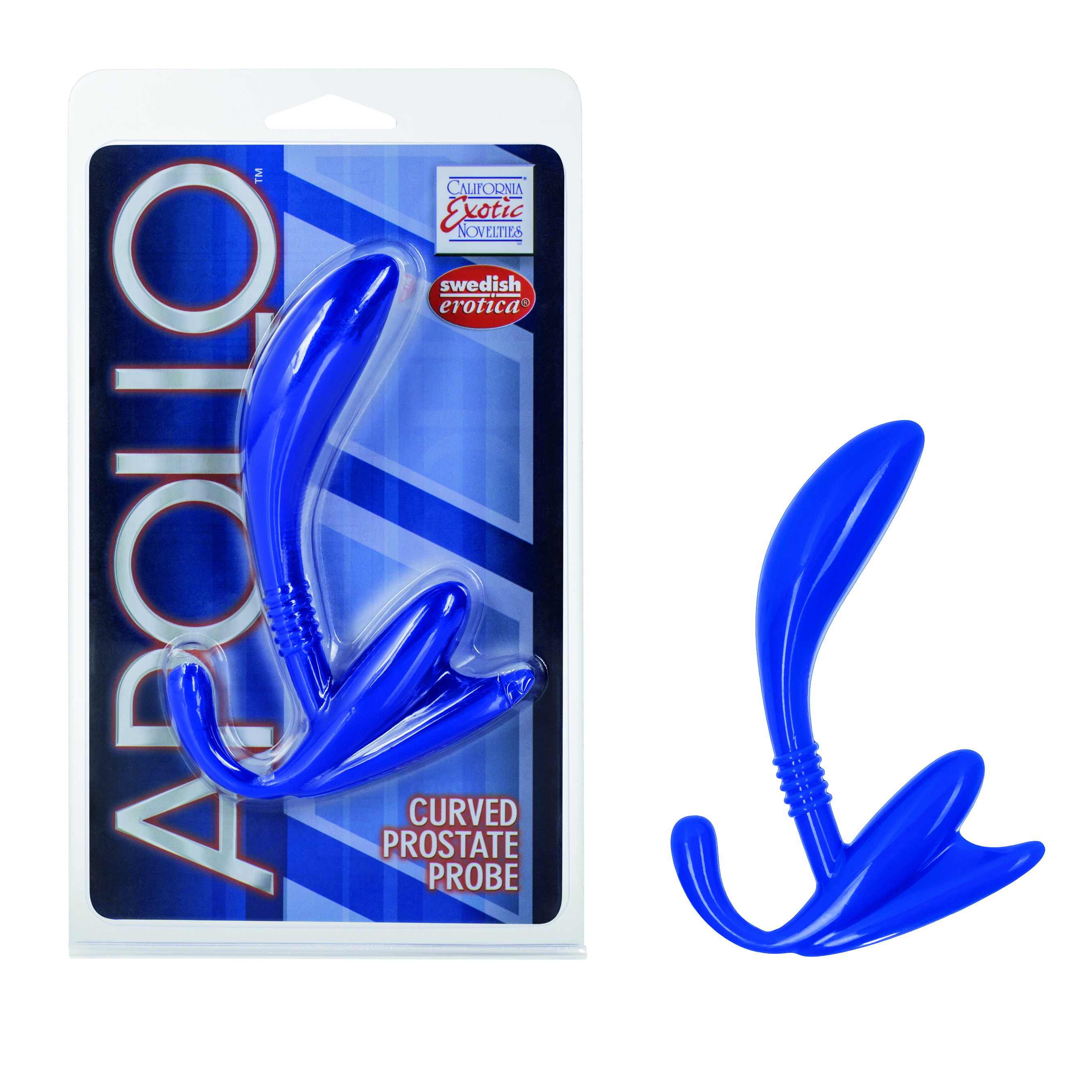 Apollo Curved Prostate Probe Blue Kinky Fetish Store