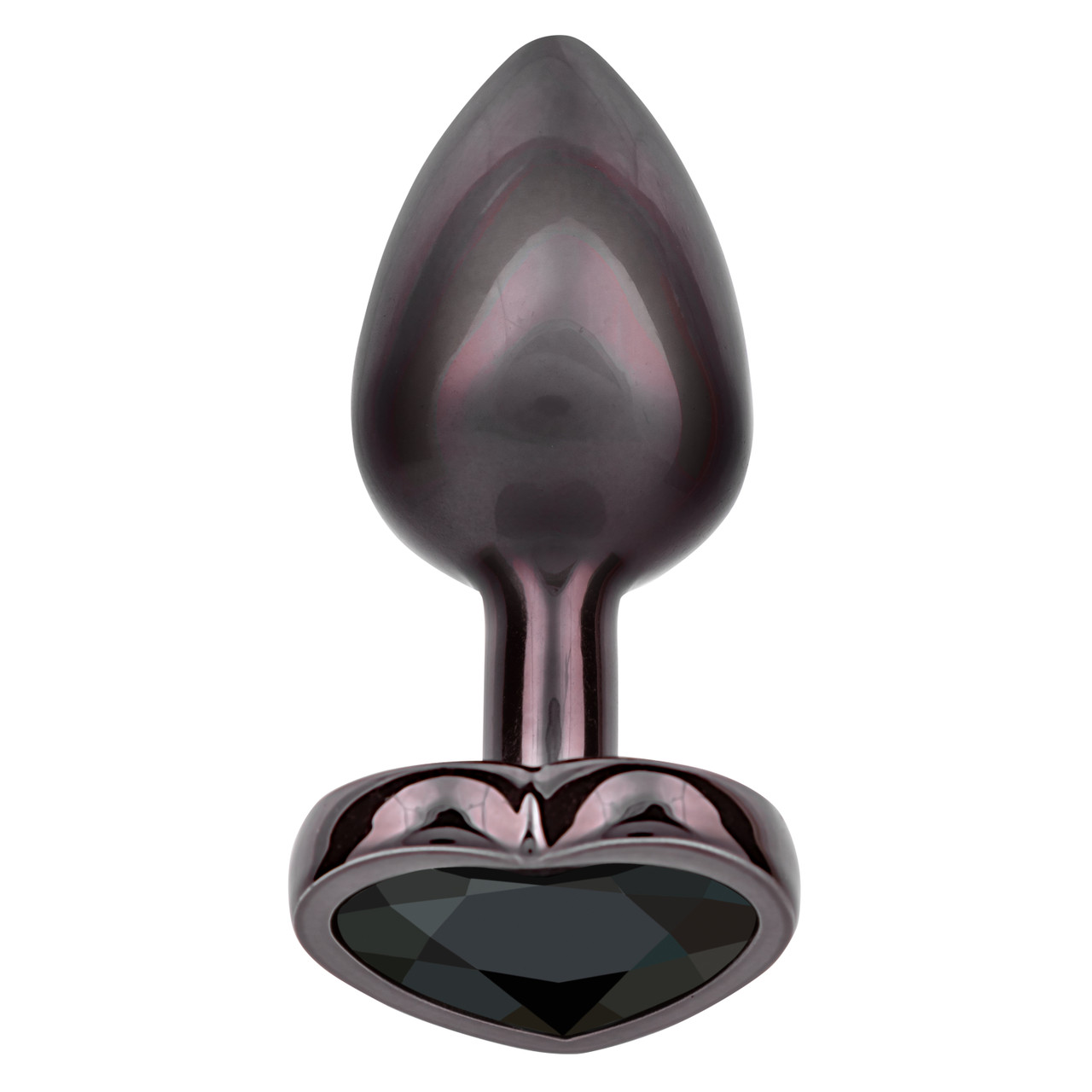 Jewel Small Black Diamond Heart Plug - Image 3