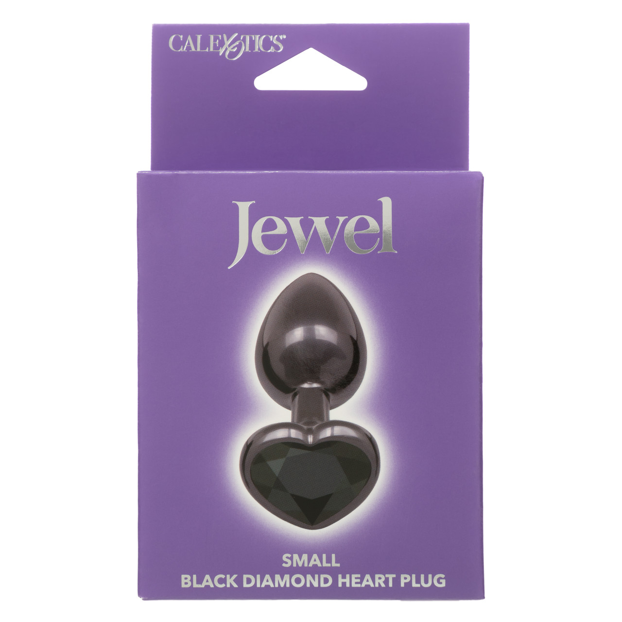 Jewel Small Black Diamond Heart Plug - Image 4