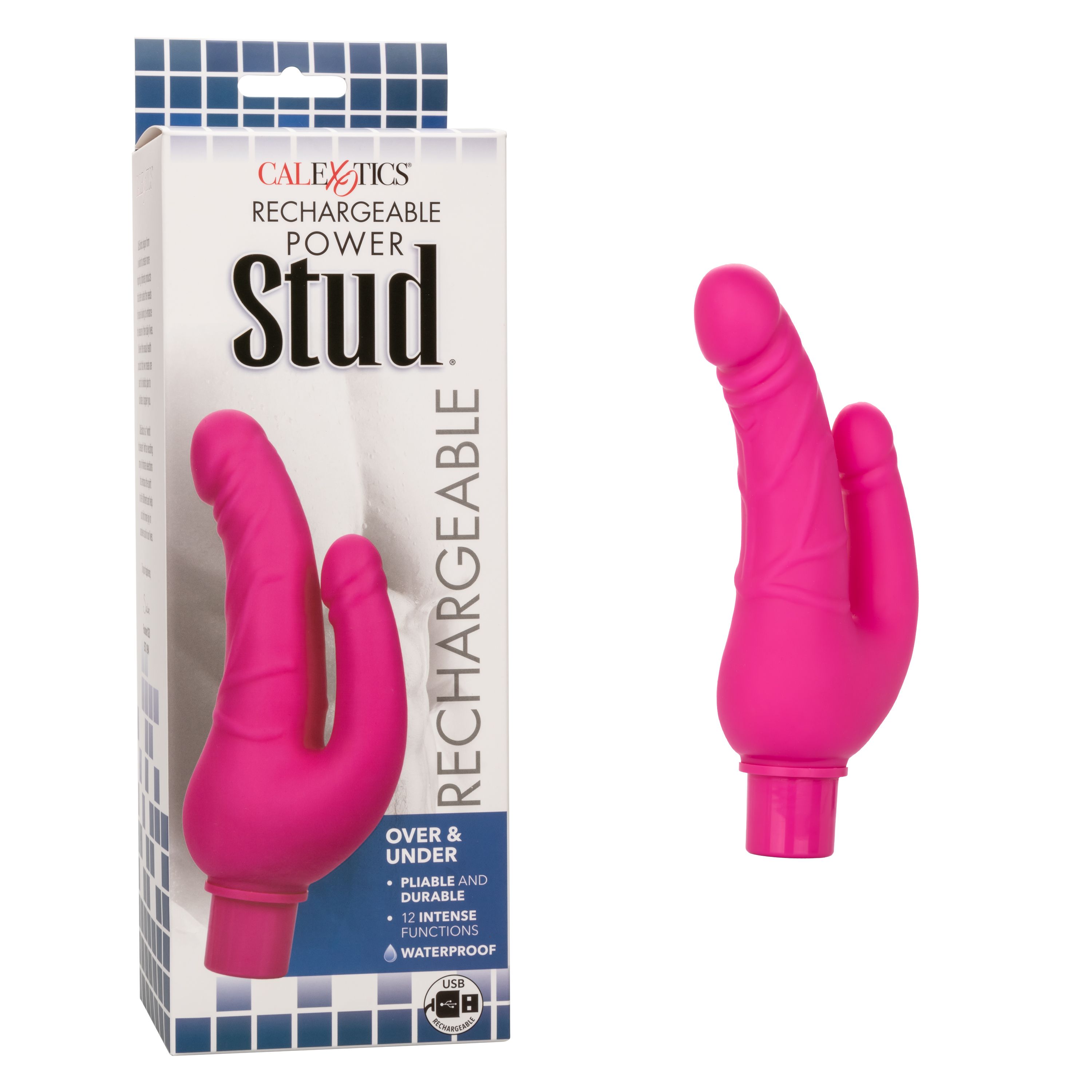 RECHARGEABLE POWER STUD OVER & UNDER PINK - SE084255