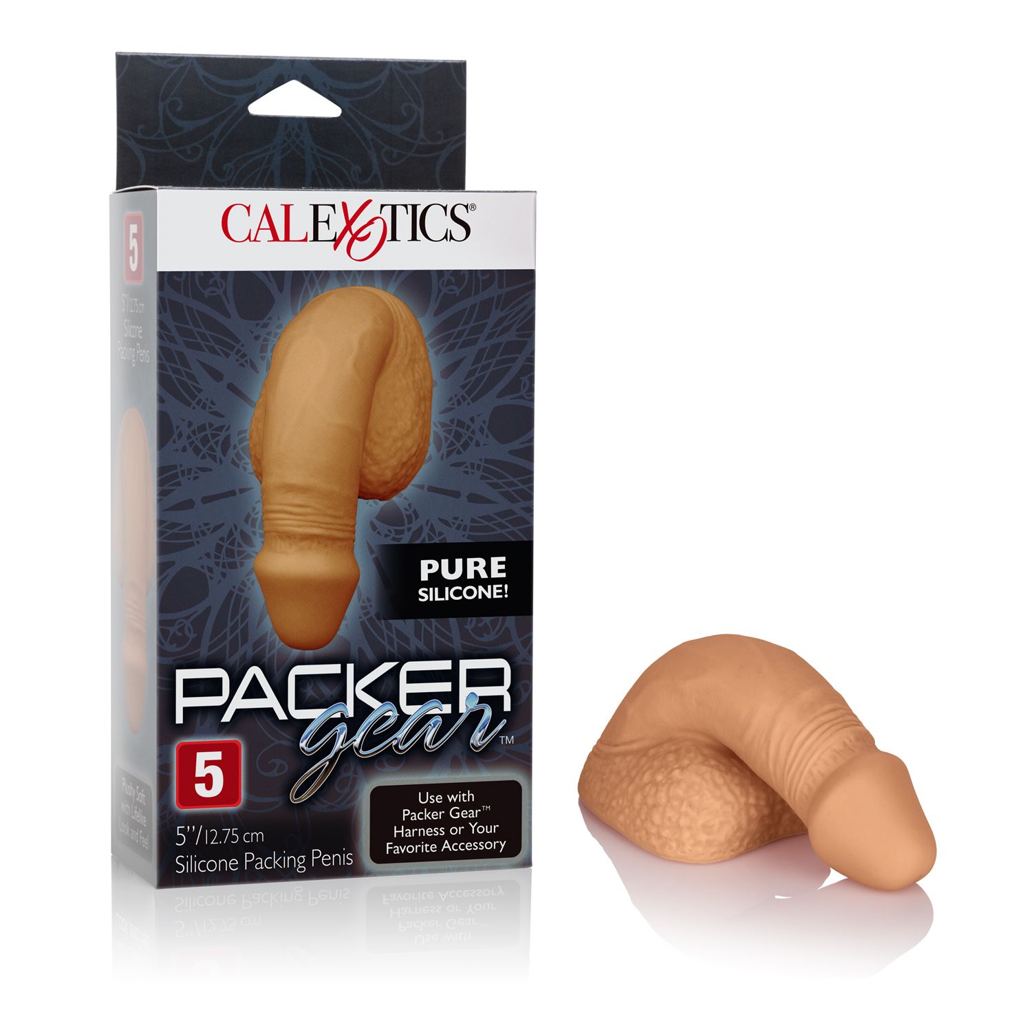 PACKER GEAR 5IN SILICONE PENIS TAN 