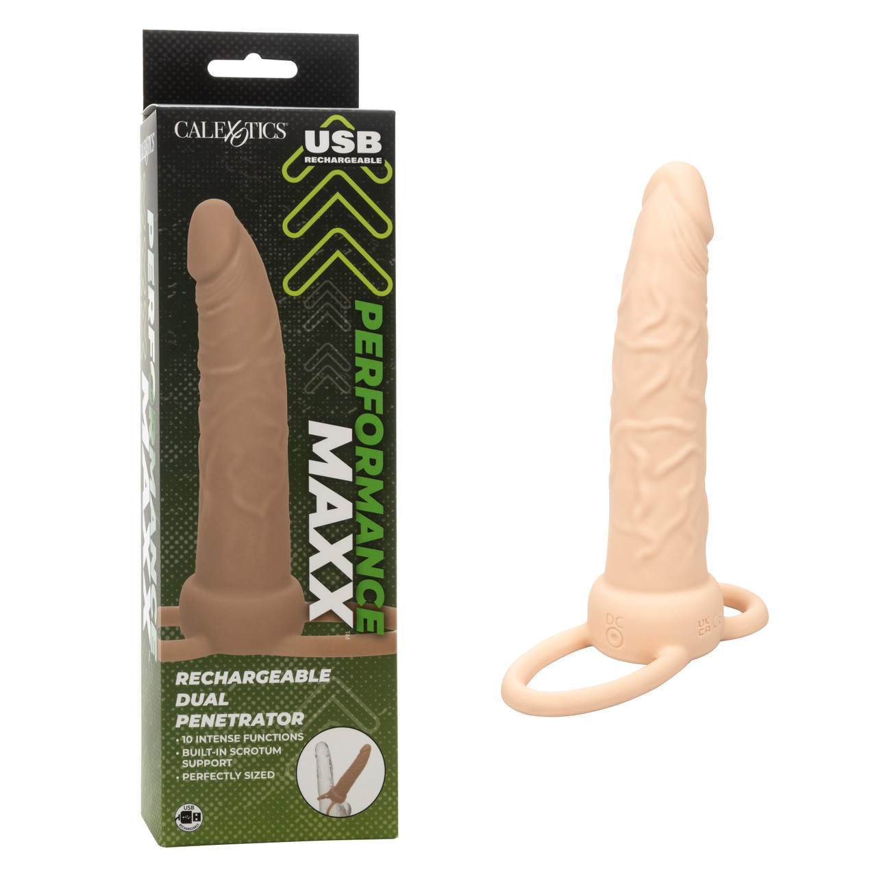 PERFORMANCE MAXX RECHARGEABLE DUAL PENETRATOR IVORY - SE163405
