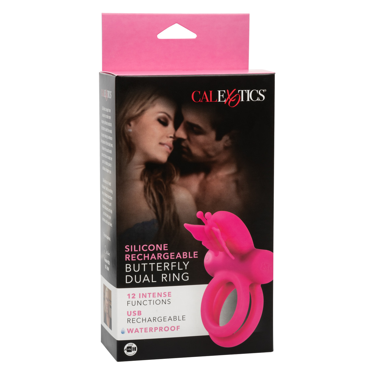 Silicone Rechargeable Butterfly Dual Ring - Image 2