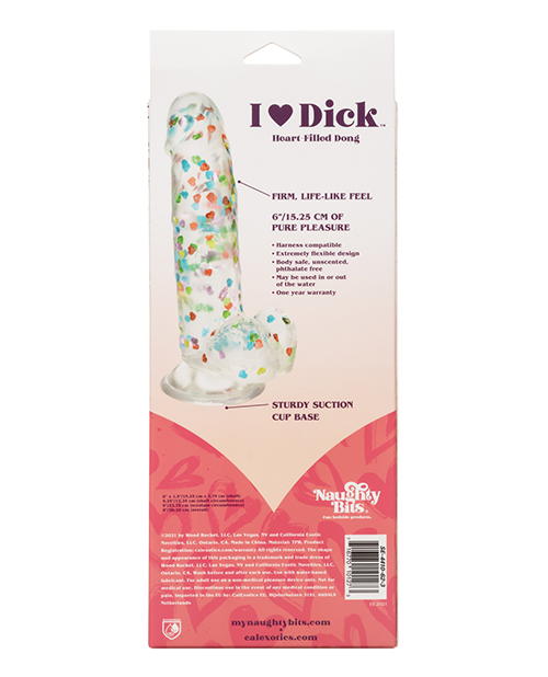 NAUGHTY BITS I LOVE DICK HEART FILLED DONG - SE441062