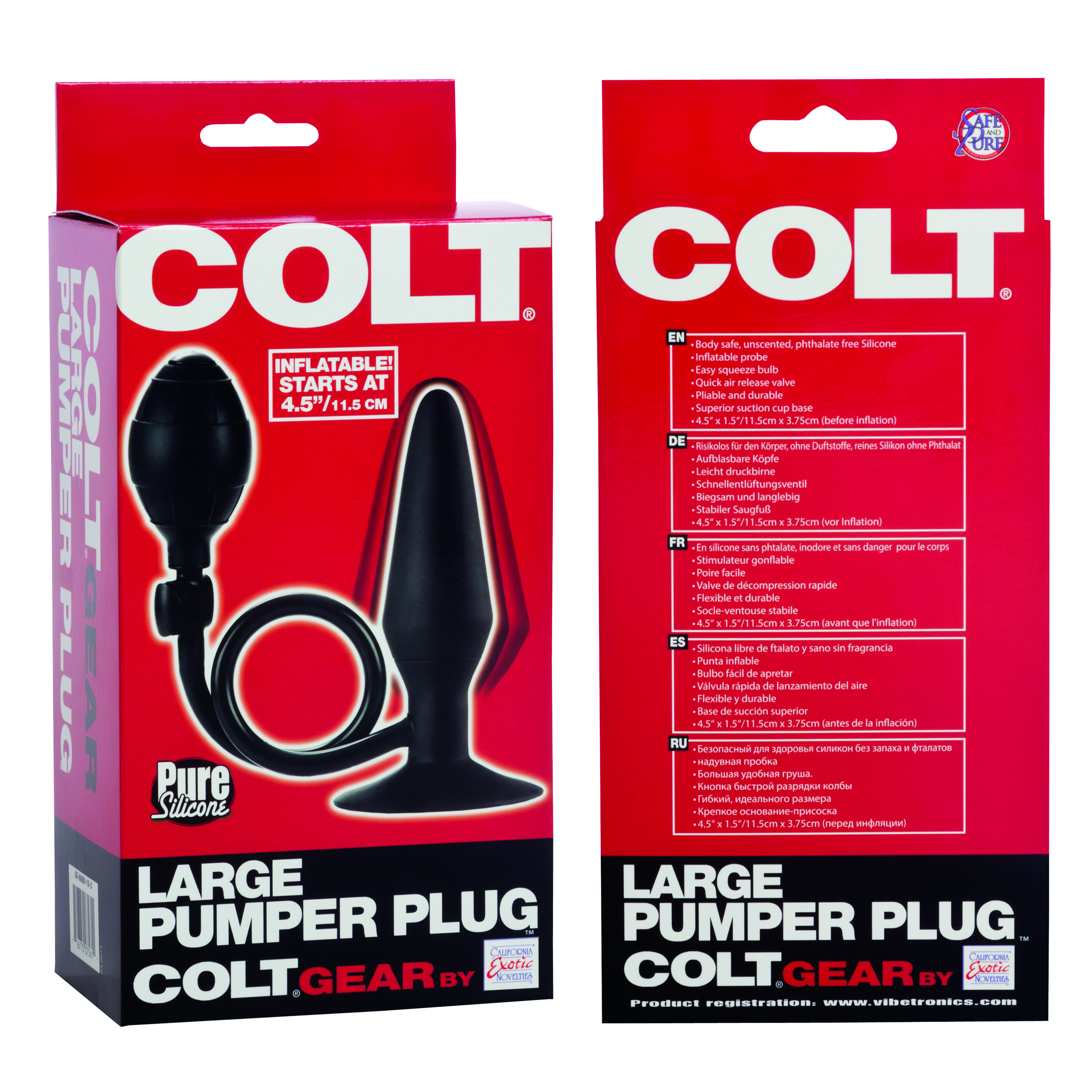 Colt Large Pumper Plug Black 