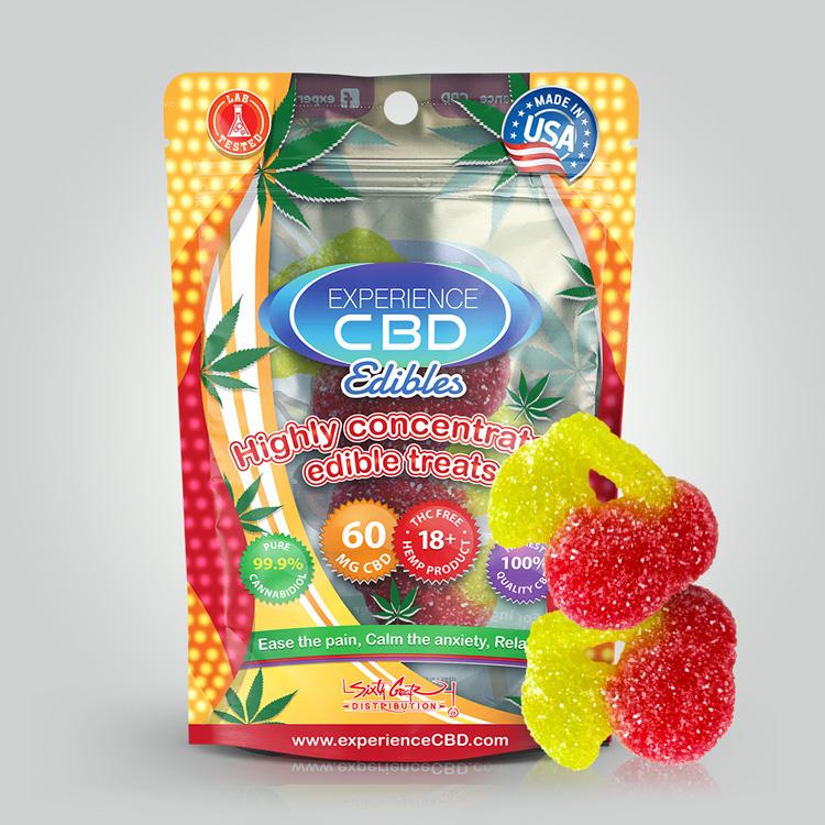 EXPERIENCE CBD 60MG GUMMY CHERRY 2PC (NET)