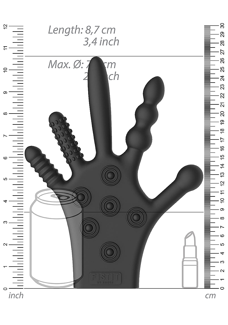 Stimulation Glove - Black - Image 3