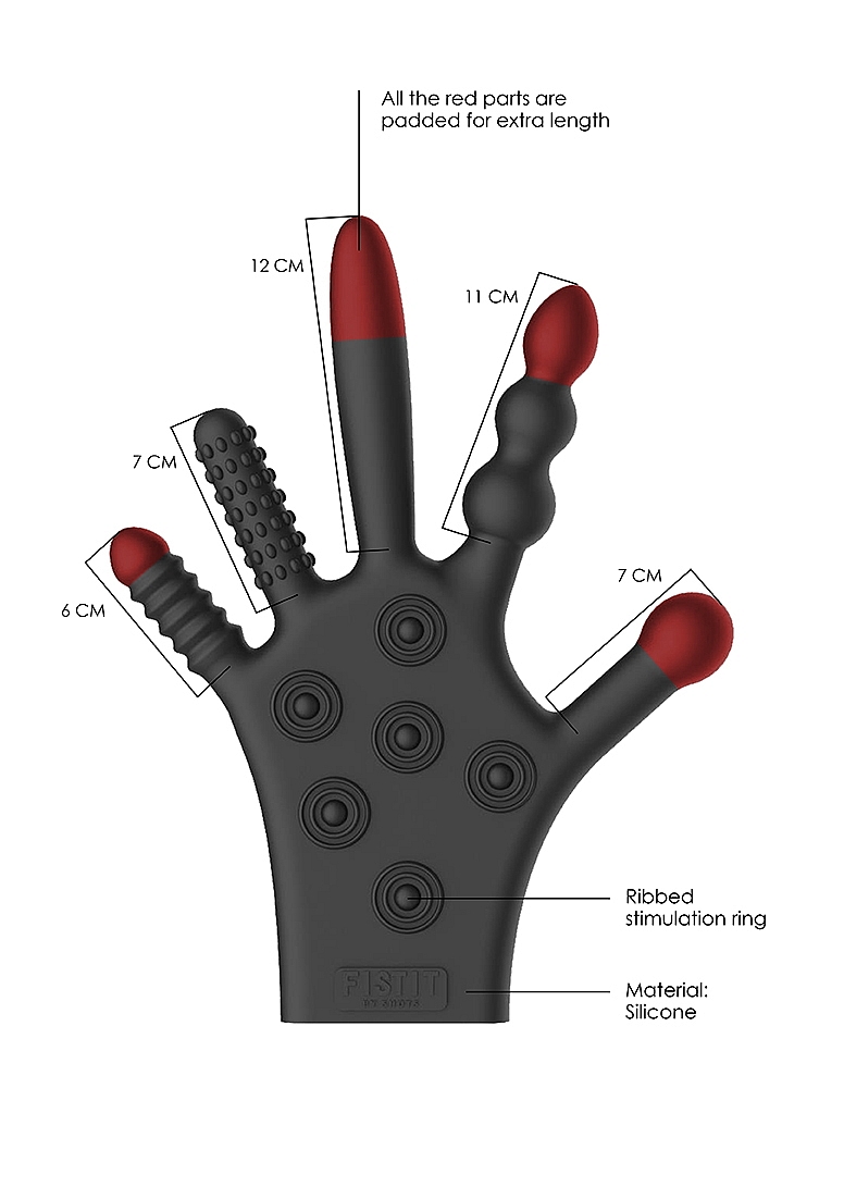 Stimulation Glove - Black - Image 5
