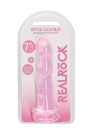 Realrock Non-realistic 7IN Dildo - Pink - Image 2