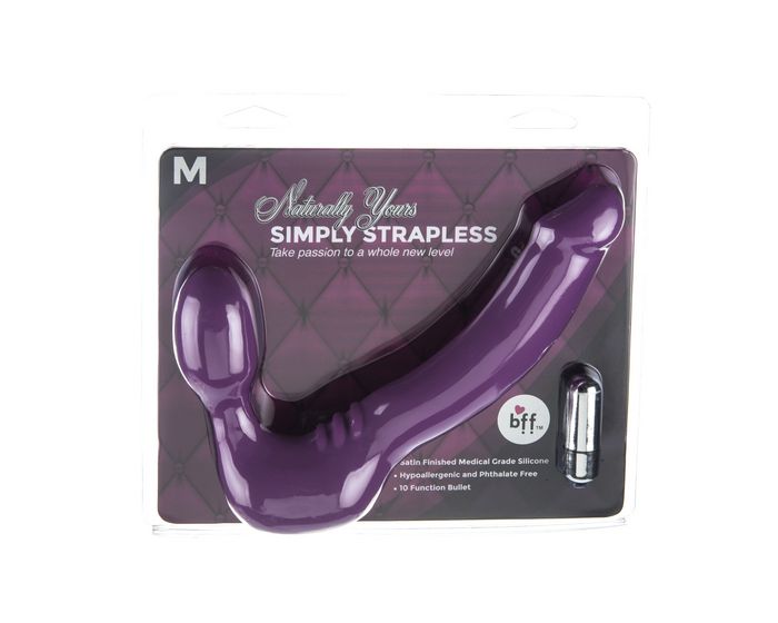 NATURALLY YOURS SIMPLY STRAPLESS PURPLE MEDIUM  