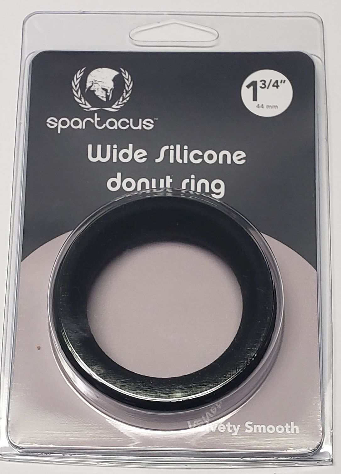 WIDE SILICONE DONUT RING BLACK 1.75 &quot; 