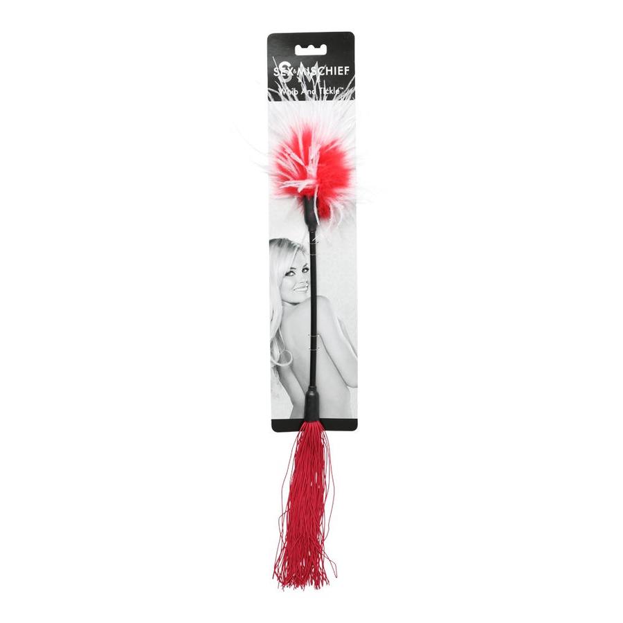 Sex & Mischief Whipper Tickler Red & - White - Image 4