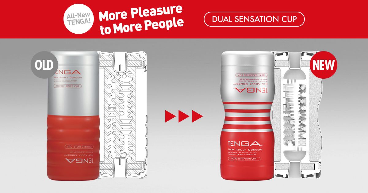 TENGA DUAL SENSATION CUP  Pleasure Items for Men – TENGA STORE USA