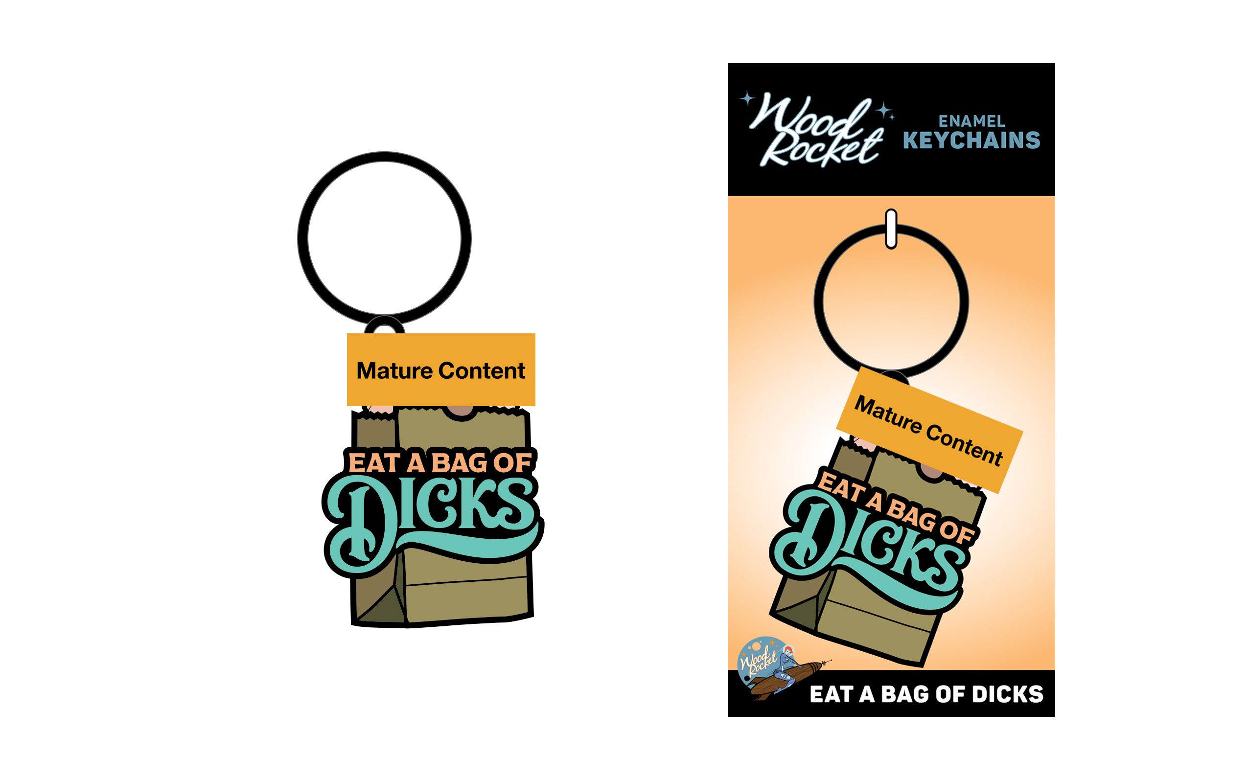 Eat a Bag of Dicks Keychain (net) - Image 3