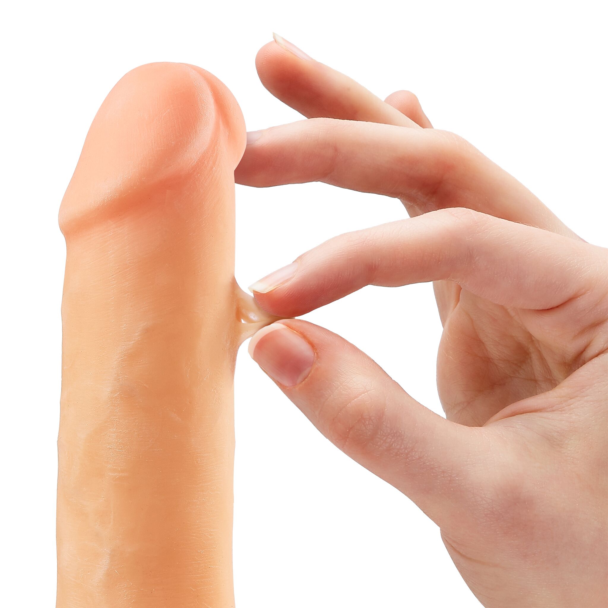 Cloud 9 Dual Density Dildo 6IN w/ Balls Light - Image 5