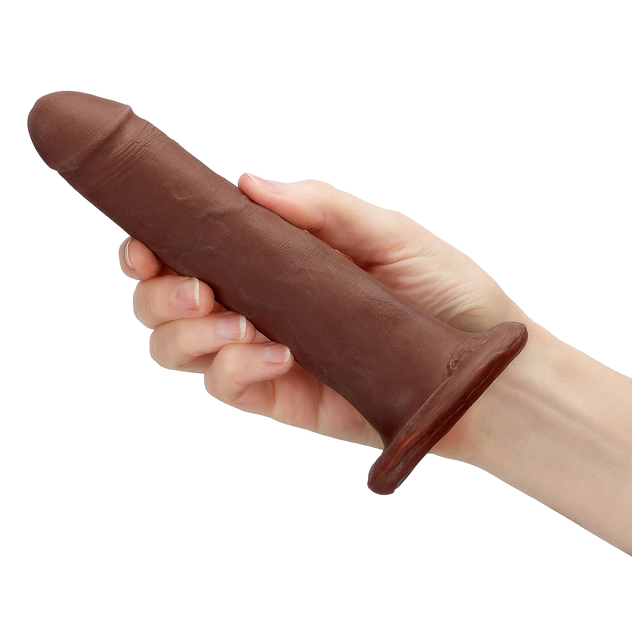 Cloud 9 Dual Density Dildo Touch 7IN w/ No Balls Brown - Image 3