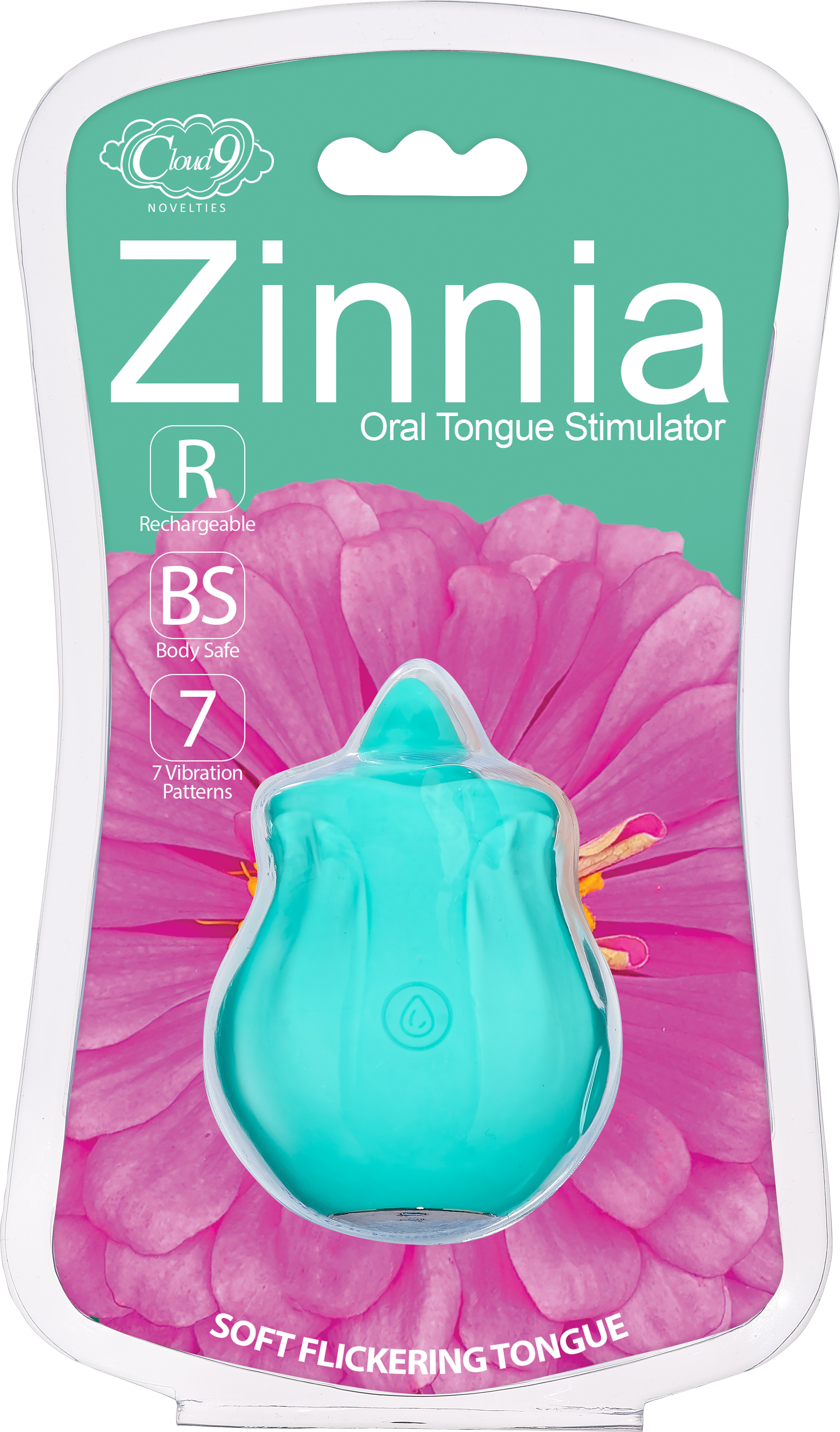 Cloud 9 Health & Wellness Flutter Oral Tongue Stimulator - Teal - Image 4