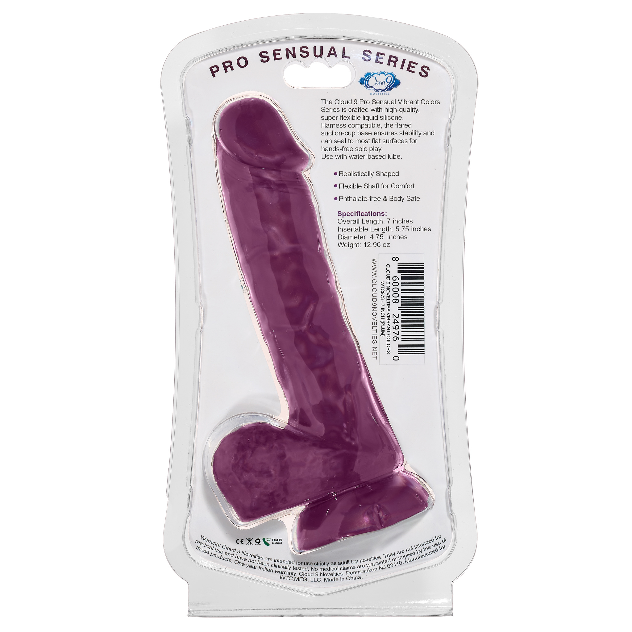 Cloud 9 Vibrant Colors 7 Plum Pro Sensual Line " - Image 2