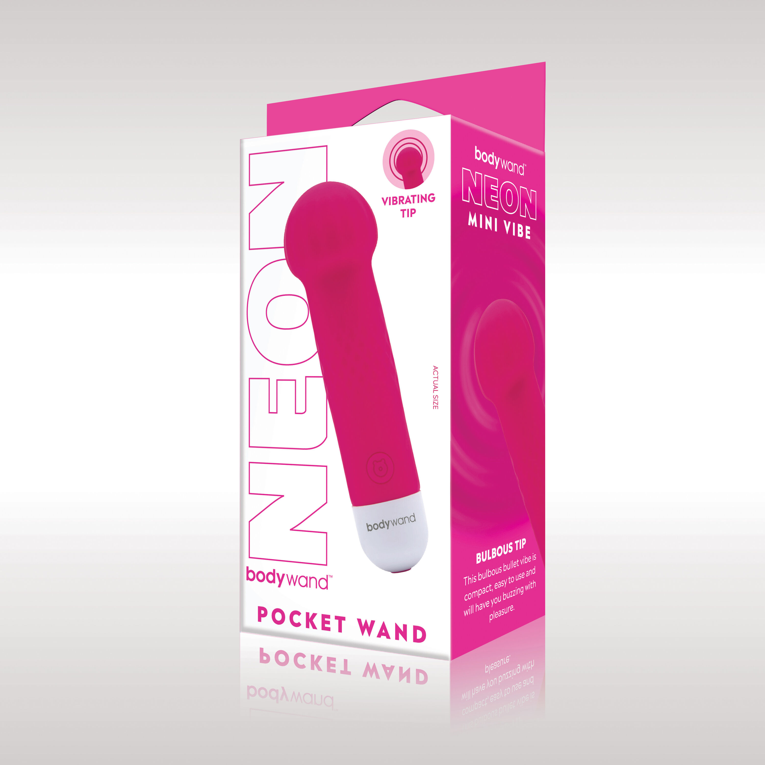 Bodywand Mini Pocket Wand - Neon Pink - Image 2