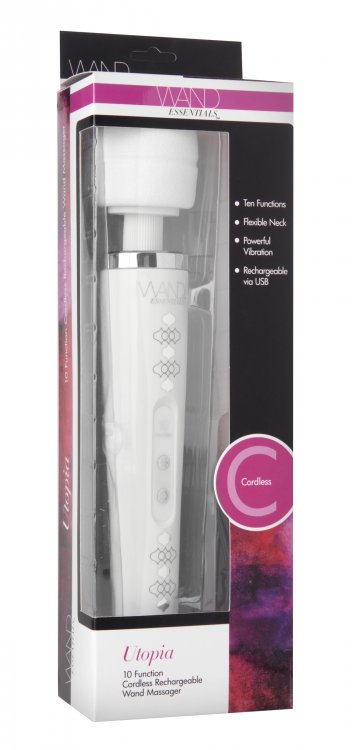 XR Brands - WAND ESSENTIALS UTOPIA CORDLESS WAND MASSAGER #XRAD834