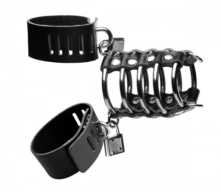 Handcuff Adjustable Metal Male Chastity Cage – chastity-devices