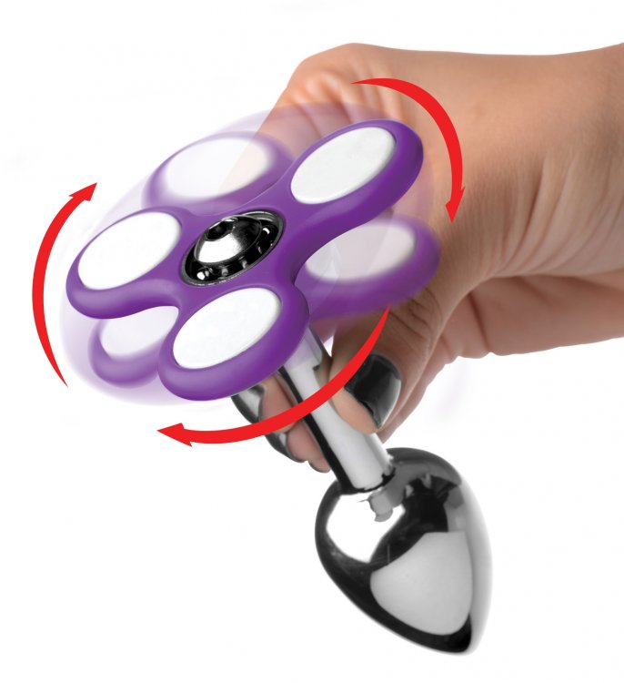 Ass-spinner fidget spinner anal plug - XRAF606.