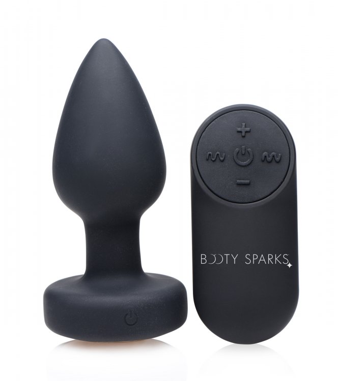 BOOTY SPARKS SILICONE LED PLUG VIBRATING SMALL 